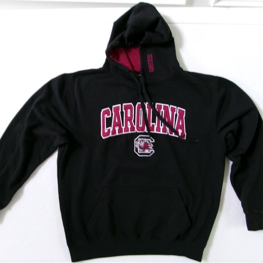 University of South Carolina Gamecocks Black and Burgundy Hoodie Men's L
